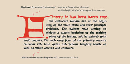 Medieval Grammar Font Poster 3