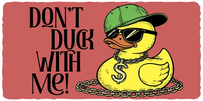 Rubber Duck Font Poster 2