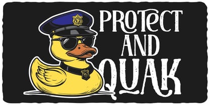 Rubber Duck Font Poster 4