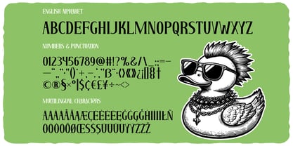 Rubber Duck Font Poster 3