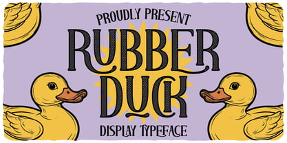 Rubber Duck Font Poster 1