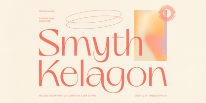Smyth Kelagon Font Poster 1