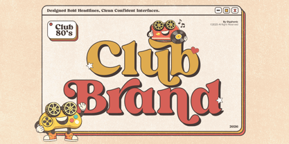GC Club Brand Font Poster 1
