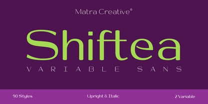 Shiftea Font Poster 1