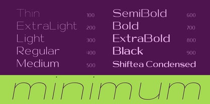 Shiftea Font Poster 3