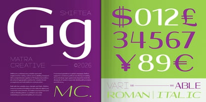 Shiftea Font Poster 6