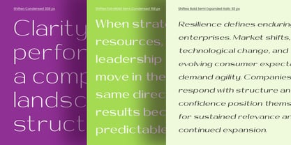 Shiftea Font Poster 9