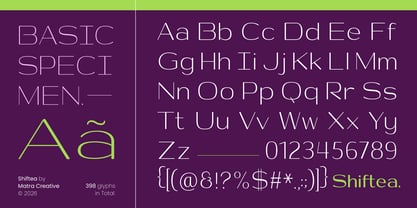 Shiftea Font Poster 13