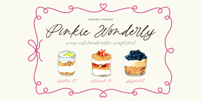 Pinkie Wonderly Font Poster 1