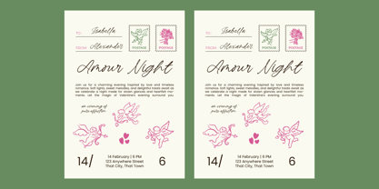 Pinkie Wonderly Font Poster 2