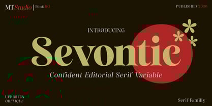 Sevontic Font Poster 1