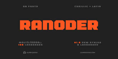 Ranoder Font Poster 15