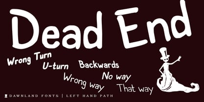 Left Hand Path Font Poster 1
