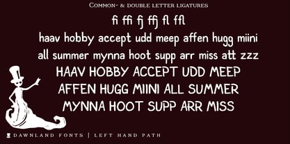 Left Hand Path Font Poster 4