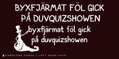 Left Hand Path Font Poster 2