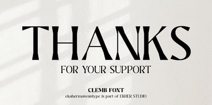 Clemb Font Poster 14