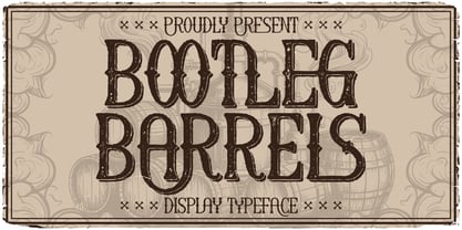 Bootleg Barrels Font Poster 1