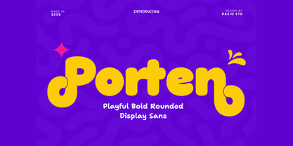Porten Font Poster 1