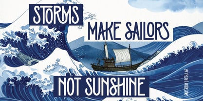 Sailstorm Font Poster 4