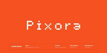 Pixora Font Poster 1