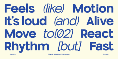 Gopadel Font Poster 3