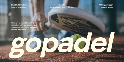 Gopadel Font Poster 1