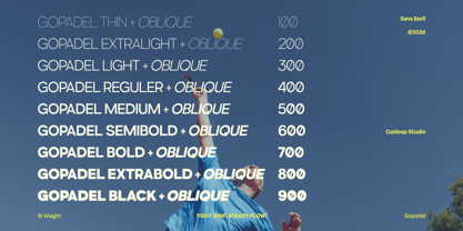 Gopadel Font Poster 8