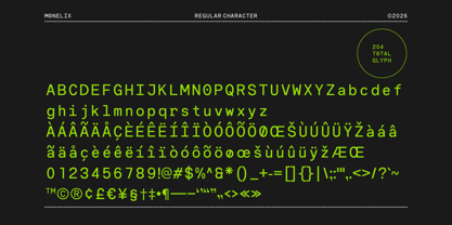 IT Monelix Font Poster 5