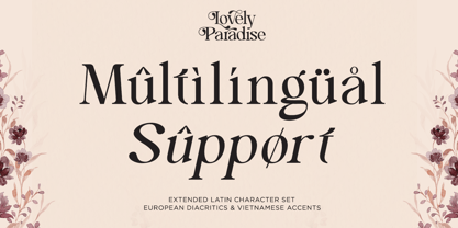 Lovely Paradise Font Poster 12