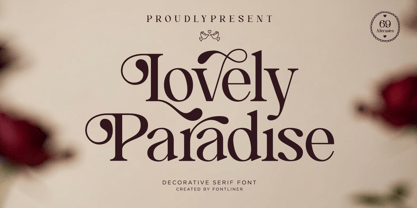 Lovely Paradise Font Poster 1