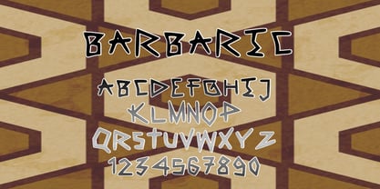 Barbaric Font Poster 2