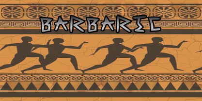 Barbaric Font Poster 1