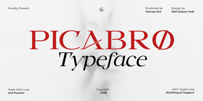 Picabro Font Poster 1