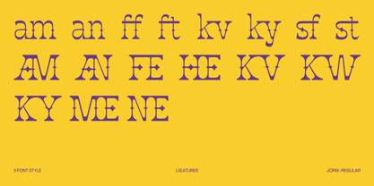 Jorix Font Poster 6