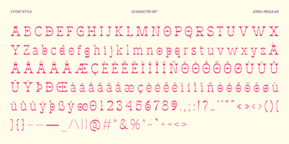 Jorix Font Poster 2