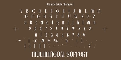 Almanac Zitole Font Poster 9