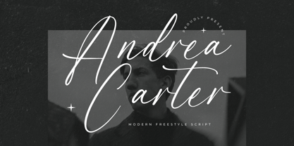 Andrea Carter Font Poster 1