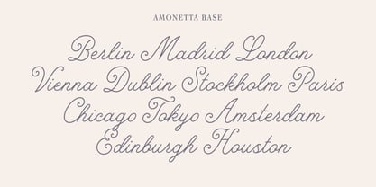 Amonetta Font Poster 10