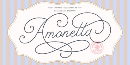 Amonetta Font Poster 1