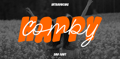 Happy Comby Font Poster 1