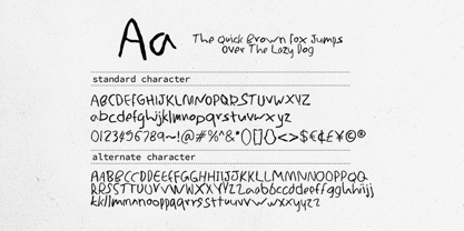 Stiff Ballpoint Font Poster 9