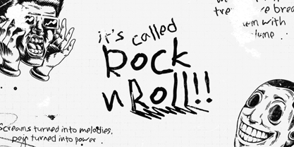 Stiff Ballpoint Font Poster 3