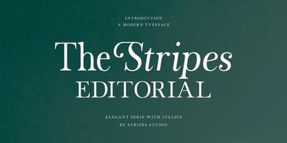 The Stripes Editorial Font Poster 1