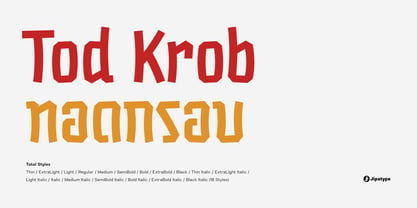 Tod Krob Font Poster 1