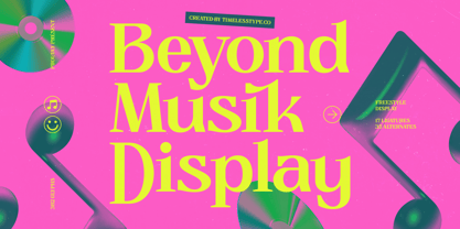 Beyond Musik Font Poster 1