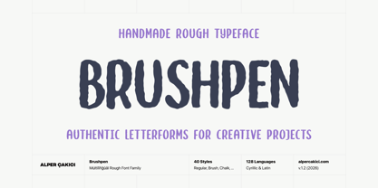 Brushpen Font Poster 1