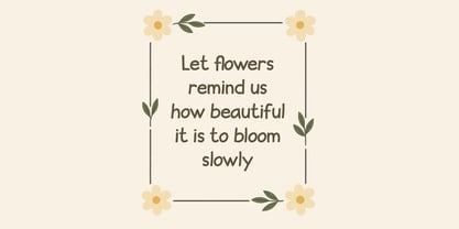 Morning Bloom Font Poster 2