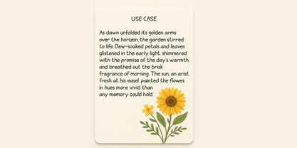 Morning Bloom Font Poster 6