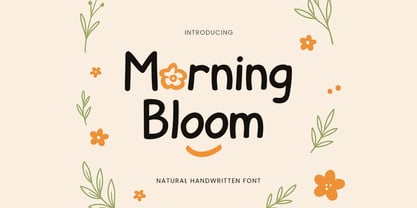 Morning Bloom Font Poster 1
