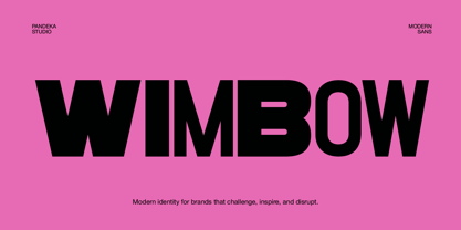 Wimbow Font Poster 1